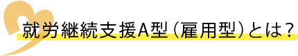 就労継続支援A型（雇用型）とは？